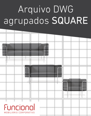 CADEIRAS CAD 2D - LINHA SQUARE