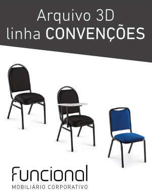CADEIRAS 3D - LINHA CONVENÇÕES
