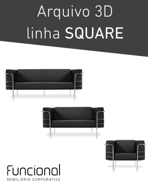 CADEIRAS 3D - LINHA SQUARE