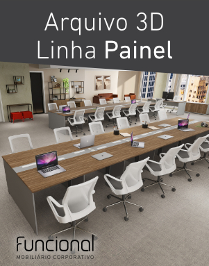 MÓVEIS - 3D PLATAFORMAS FRONTAIS LINHA PAINEL