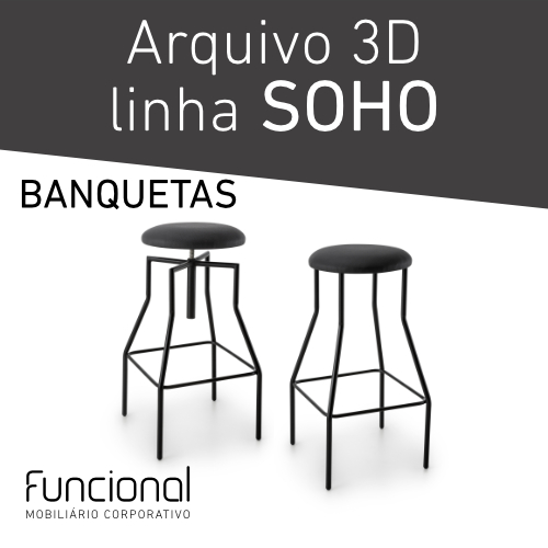 CADEIRAS 3D - LINHA SOHO