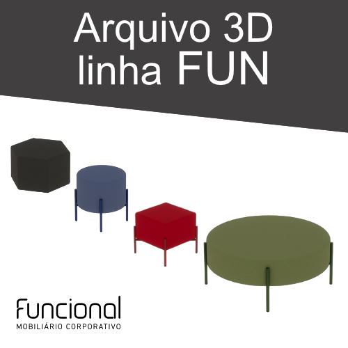 PUFE 3D - LINHA FUN