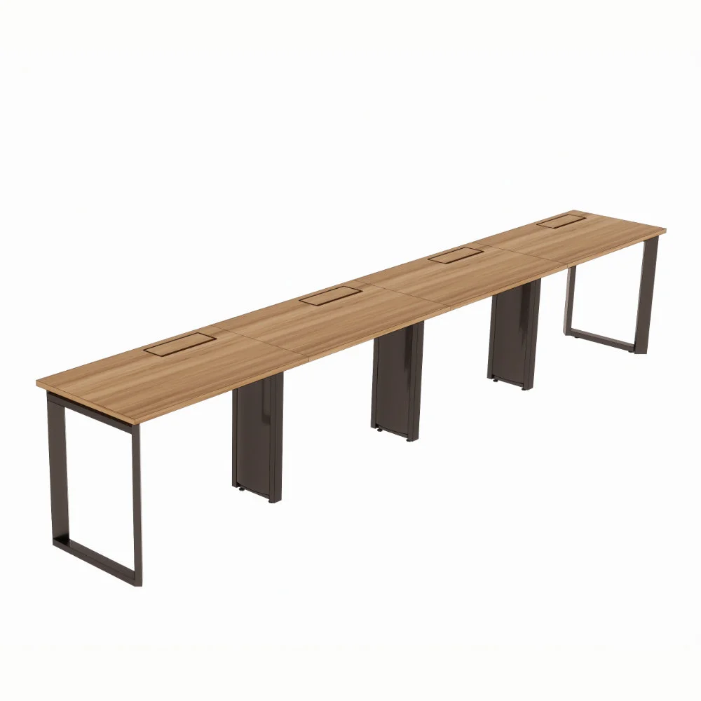 Mesa plataforma de trabalho lateral 4 lugares Level
